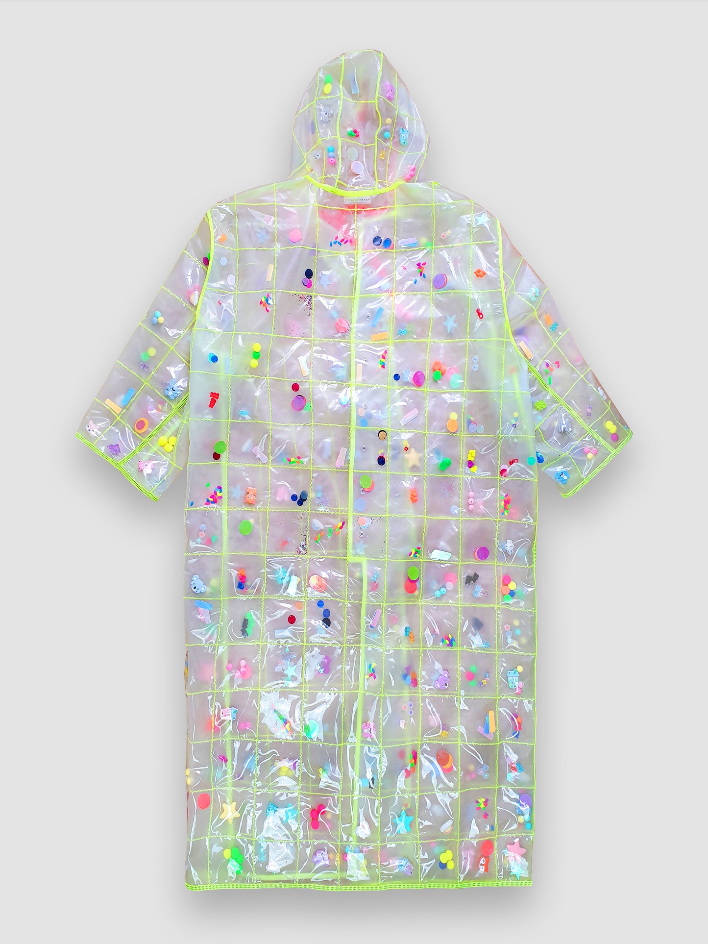 transparent vinyl raincoat street style