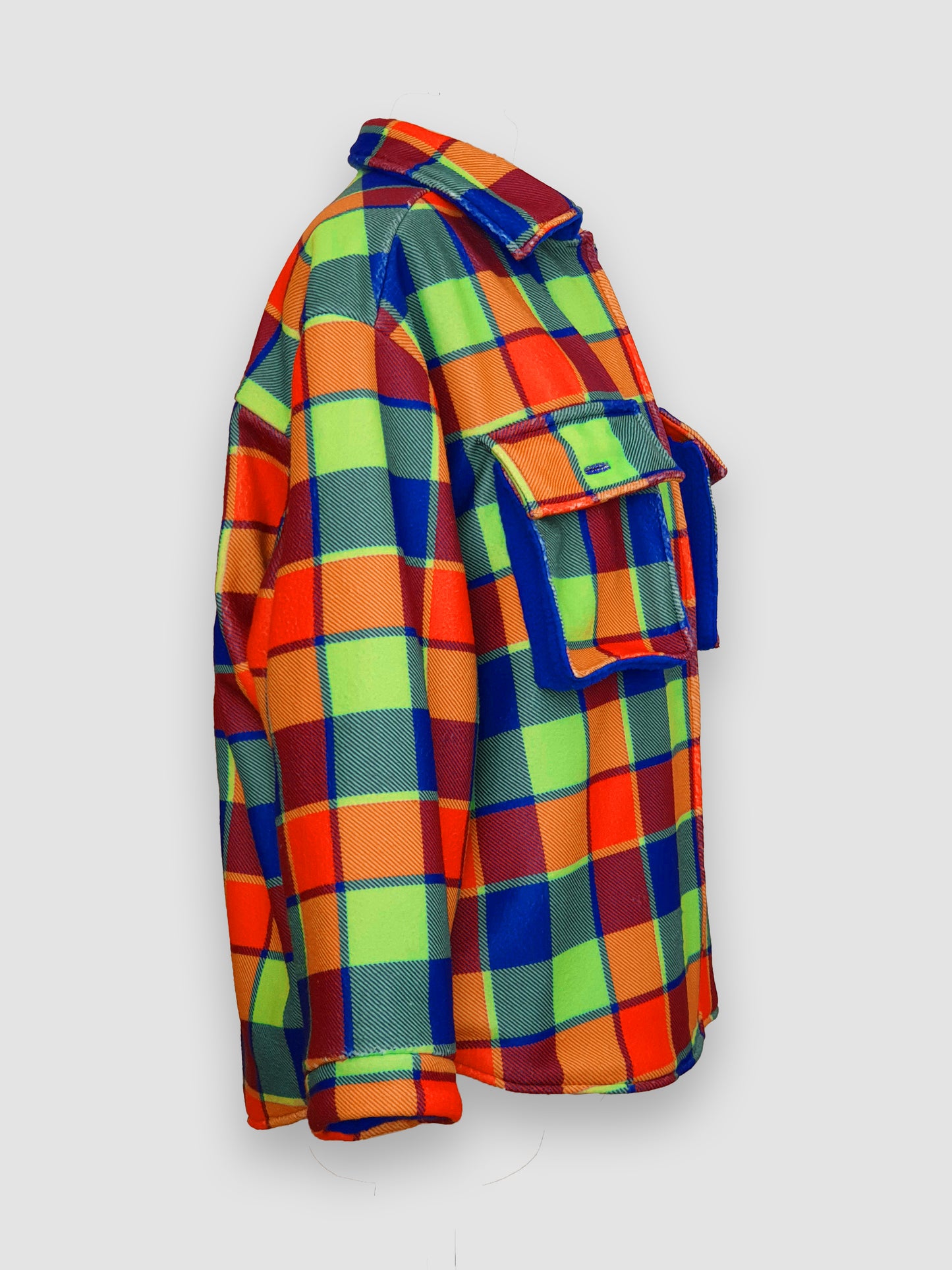 NEON TARTAN Shirt-jacket